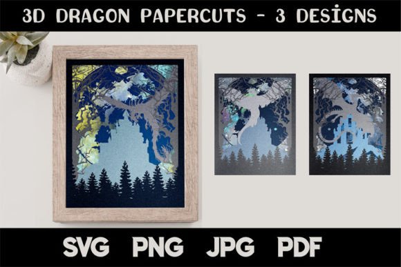 3D Dragon SVG Bundle: Creative Possibilities for Craft Enthusiasts