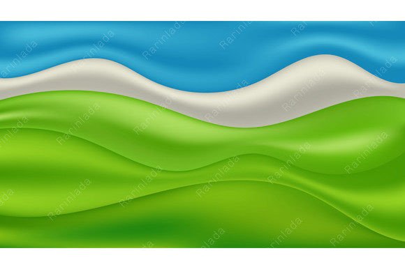 Abstract 3D Liquid Wave Shapes