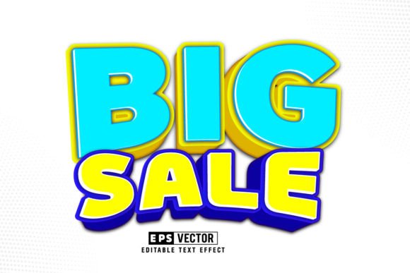 Big Sale 3d Editable Text Effect Vector - A Versatile Tool for Designers