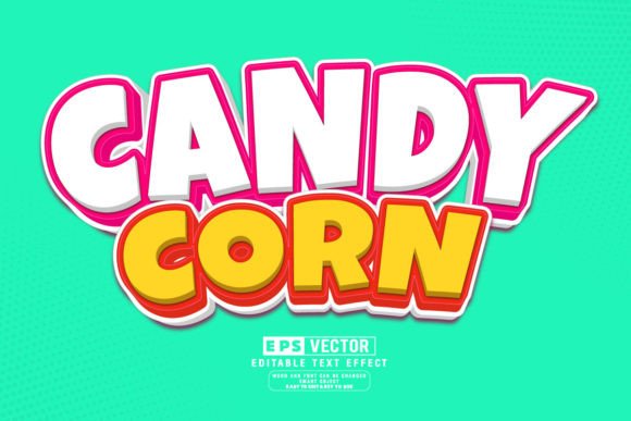 Candy Corn 3d Editable Text Effect Vecto: A Strategic Tool for Creative and Business Success