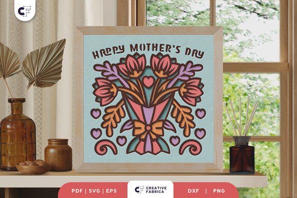 Crafting a 3D Flower Shadow Box for Mom