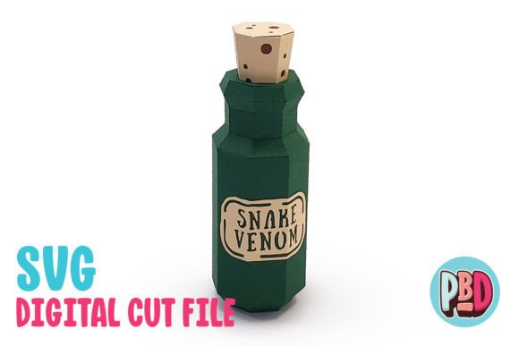 Crafting a Spooky Masterpiece: The Snake Venom Potion 3D Papercraft Experience