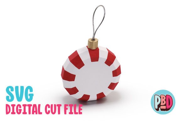 Crafting Festive Magic with a Peppermint Ornament 3D Papercraft
