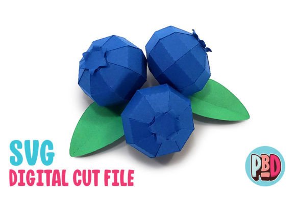 Crafting Realistic 3D Blueberries SVG for Events and Home Decor