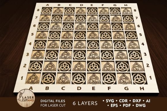Elevate Your Game with a 3D Chess Board Laser Cut File