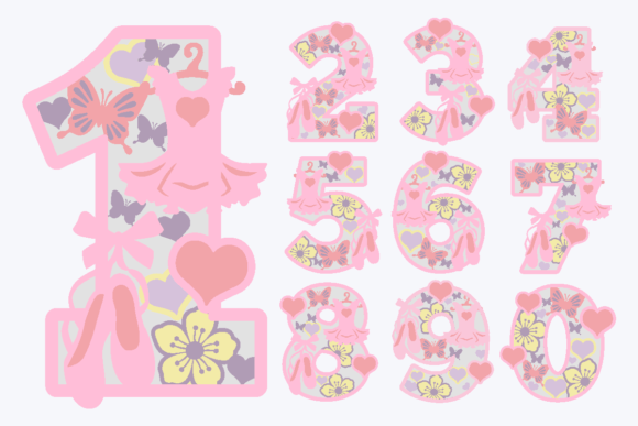 Evaluating Ballerina Numbers 3D SVG for Custom Crafts