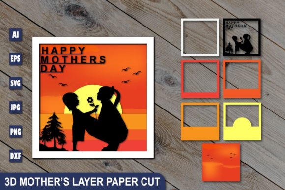 Evaluating the 3D Mother's Day Layer Paper Cut for Custom Shadow Box Projects