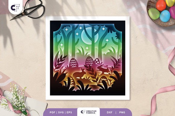 Forest of Easter Eggs 3D Shadow Box: A Creative Craft for Every Occasion