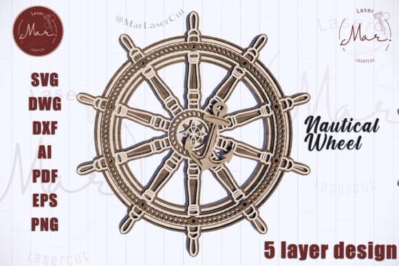 Mastering Multilayer Design: A Complete Guide to the Nautical Ship Wheel 3D SVG