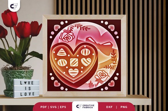 Mastering the Heart Shape Chocolate Box 3D Shadow Box for Stunning Valentine's Creations