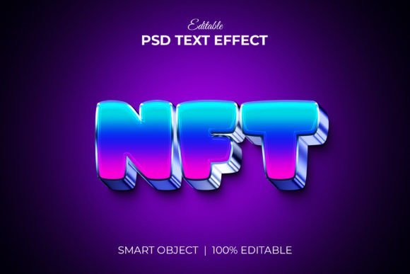 NFT Editable 3D Text Effect Mockup: A Versatile Tool for Digital Creators