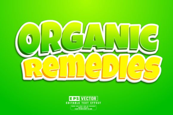 Organic Remedies 3d Editable Text Effect: A Versatile Tool for Creative Professionals