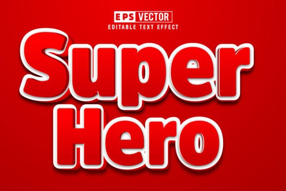 Super Hero 3D Editable Text Effect