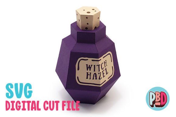 Witch Hazel Potion 3D Papercraft Guide